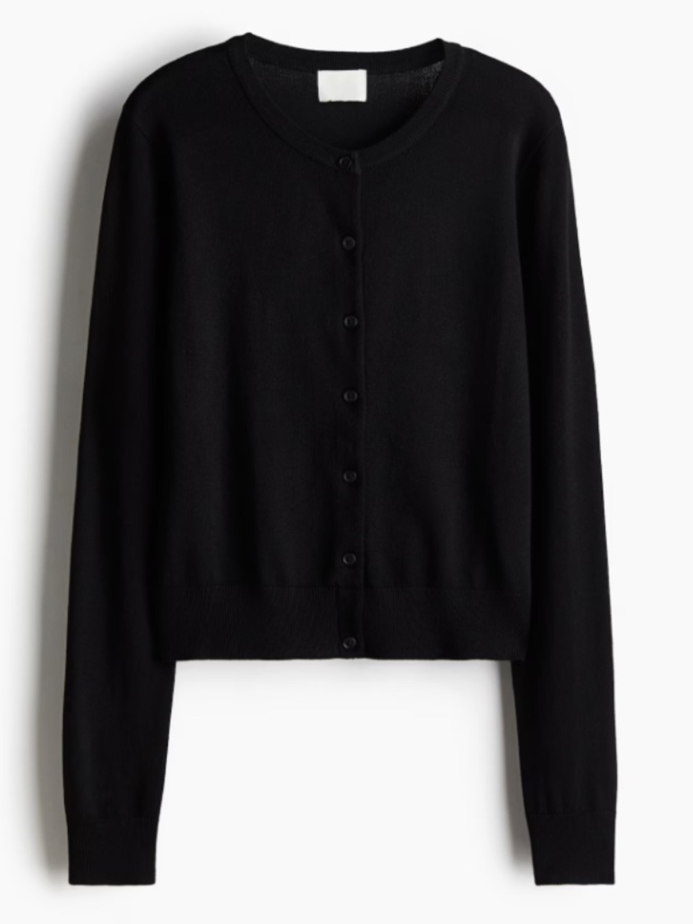 H&M Black Fine-knit Cardigan